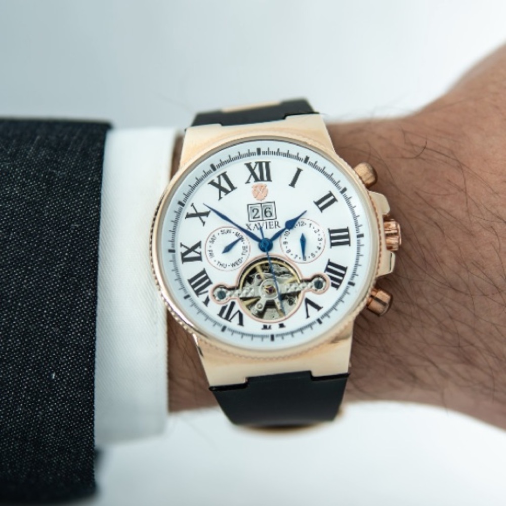 Xavier Maximus - Skeleton Calendar Watch - Picture 2 of 9